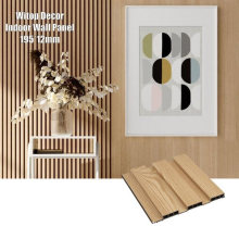 Heat Insulation Wood Grain Interior WPC PVC Plastic Decoration Wall Cladding Hotel Panel